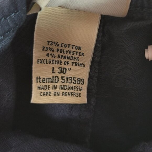 L.L. Bean Explorer Pants Blue Large 30" Ripstop Drawstring Zip 513589 Outdoor - Picture 9 of 9